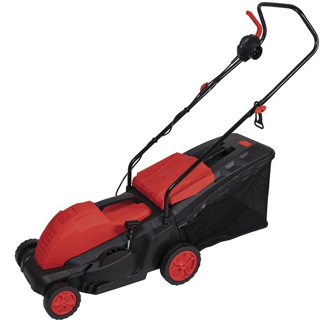 Tosaerba elettrico con modalità di taglio regolabile 1500 watt 50 litri kooper