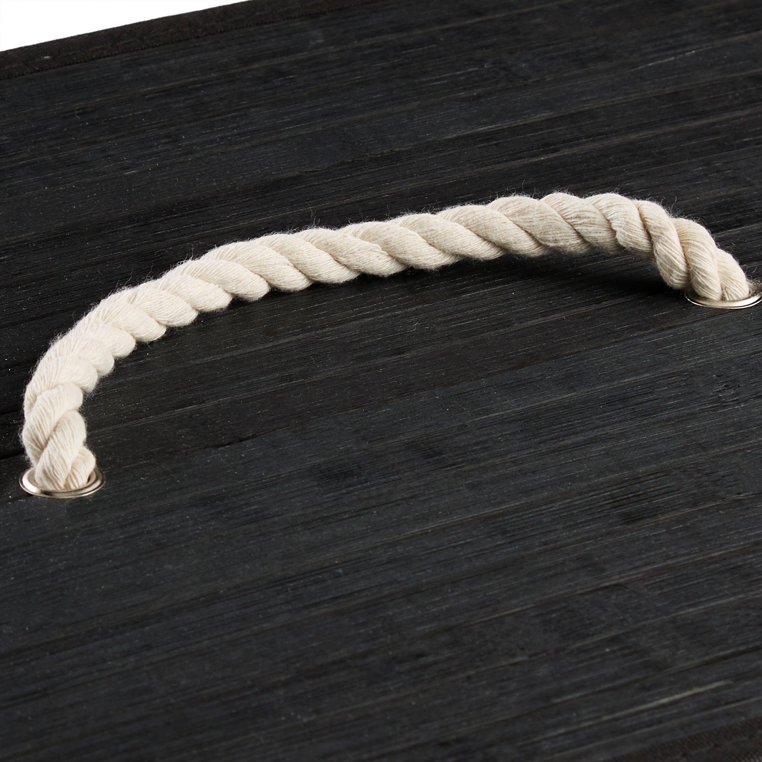 Panier à linge bambou, lot de 2, corbeille linge pliante, 83L par panier, sac intérieur coton, noir et blanc - 7