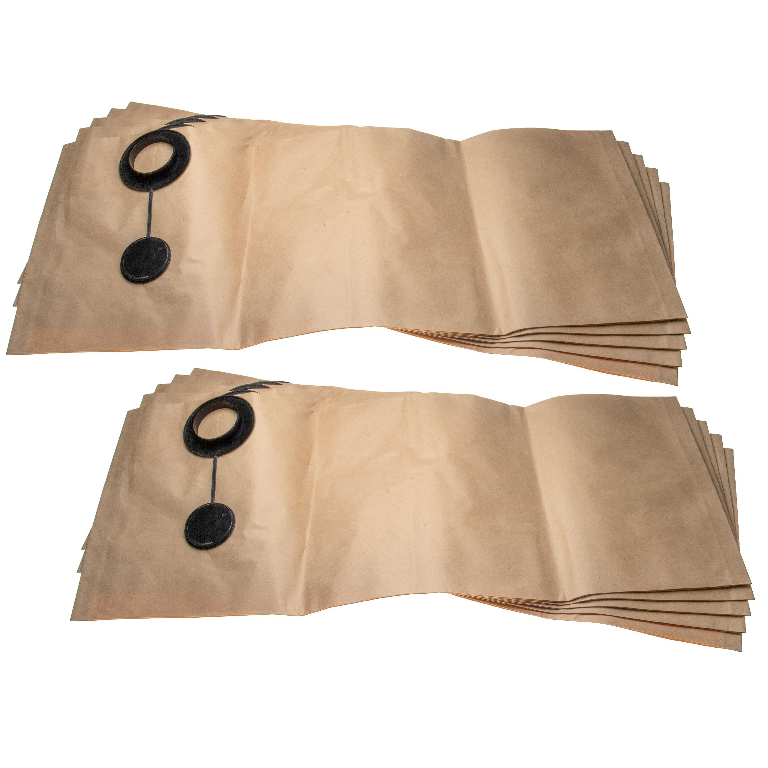 vhbw 10x Sacs filtrants compatible avec Festool SR 5, SR 6 dispositif d'aspiration - papier, 29,7cm x 99,6cm, couleur sable - 2