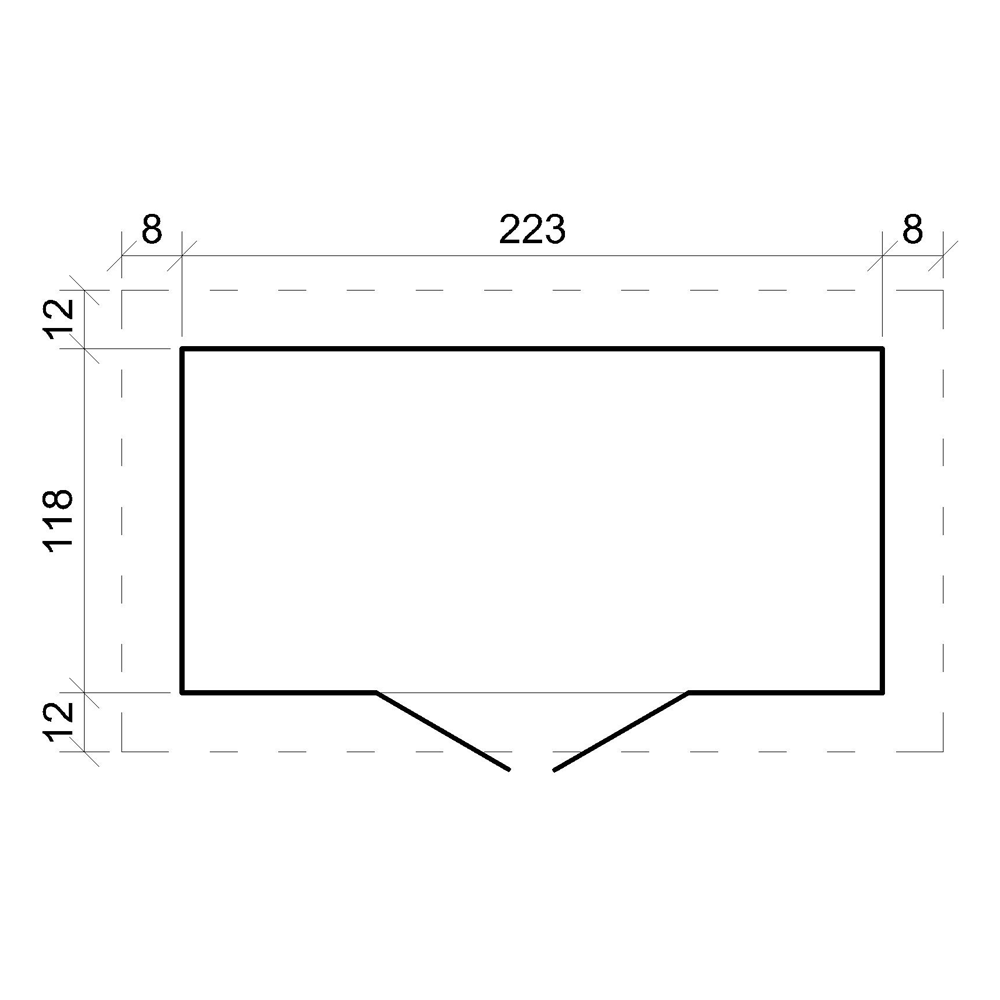 Casa de almacenamiento jardín 142x239x200 cm/2.63 m2 - TIMBELA M310C - 7
