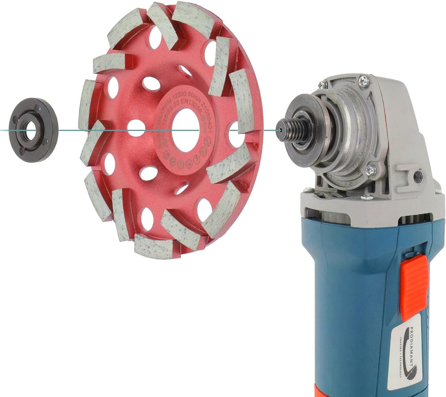 Meule Diamantée Extra Speed 125mm – Plateau de Ponçage pour Béton, Carrelage et Maçonnerie, 22,2mm pour Meuleuse - 5