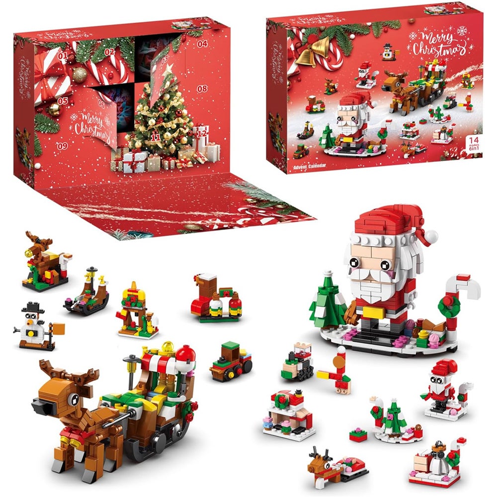 Calendrier de l'Avent Building Block 2025, coffret de jeu de compte à ...