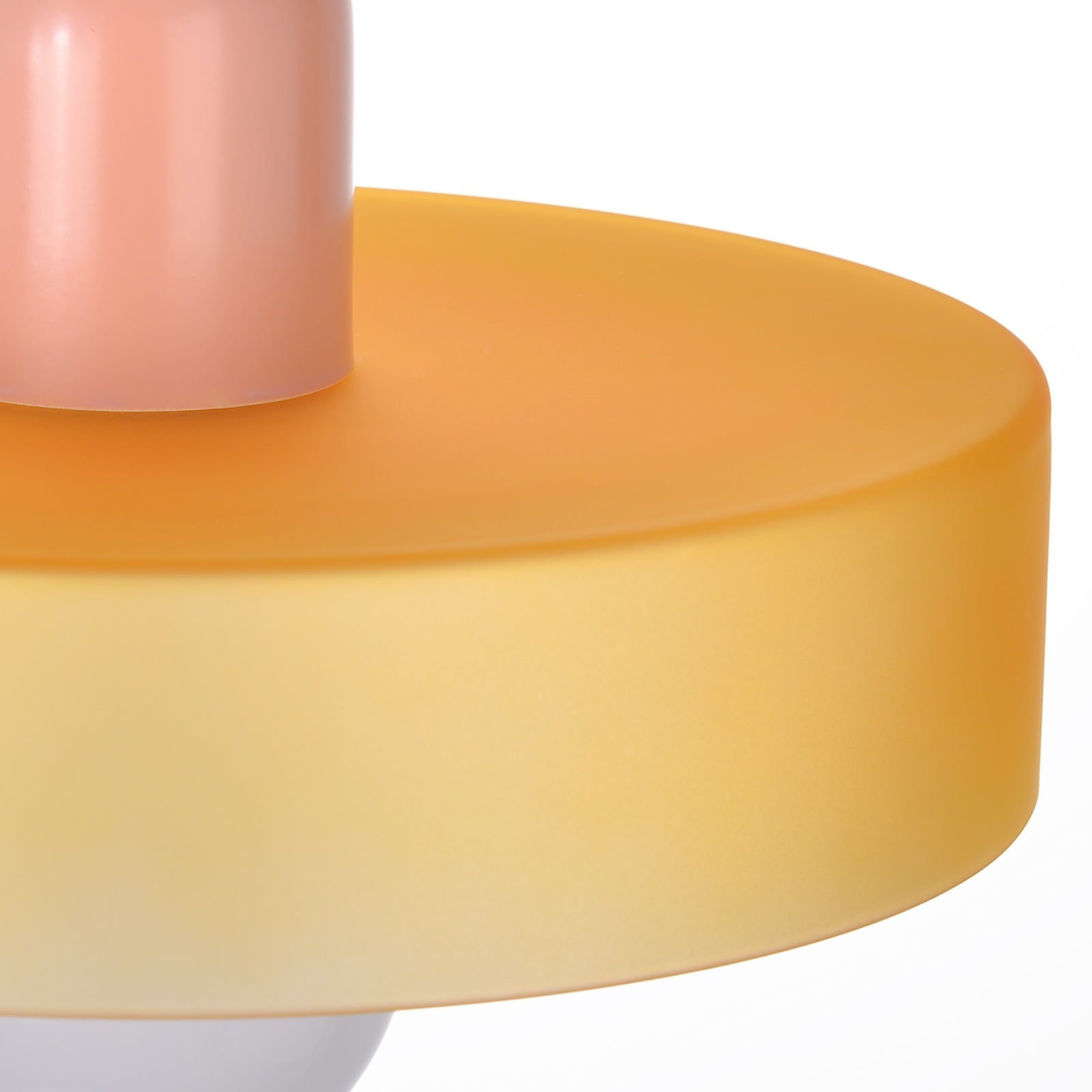 Suspension Arturesthome,Lumière intérieur,Cylindre,Verre,E27,Rosa Mit Orange,Salon,Chambre,Salle à manger,Ilot de la cuisine,D35CM x H22CM - 4