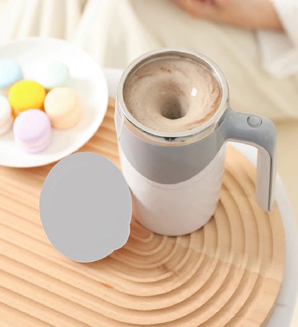 Tazza da caffè magnetica automatica, rotante per casa, ufficio, viaggi, divertente tazza elettrica in acciaio inox, adatta per caffè, latte, cacao e altre bevande Tazza da caffè magnetica automatica, rotante per casa, ufficio, viaggi, divertente tazza elettrica in acciaio inox, adatta per caffè, latte, cacao e altre bevande