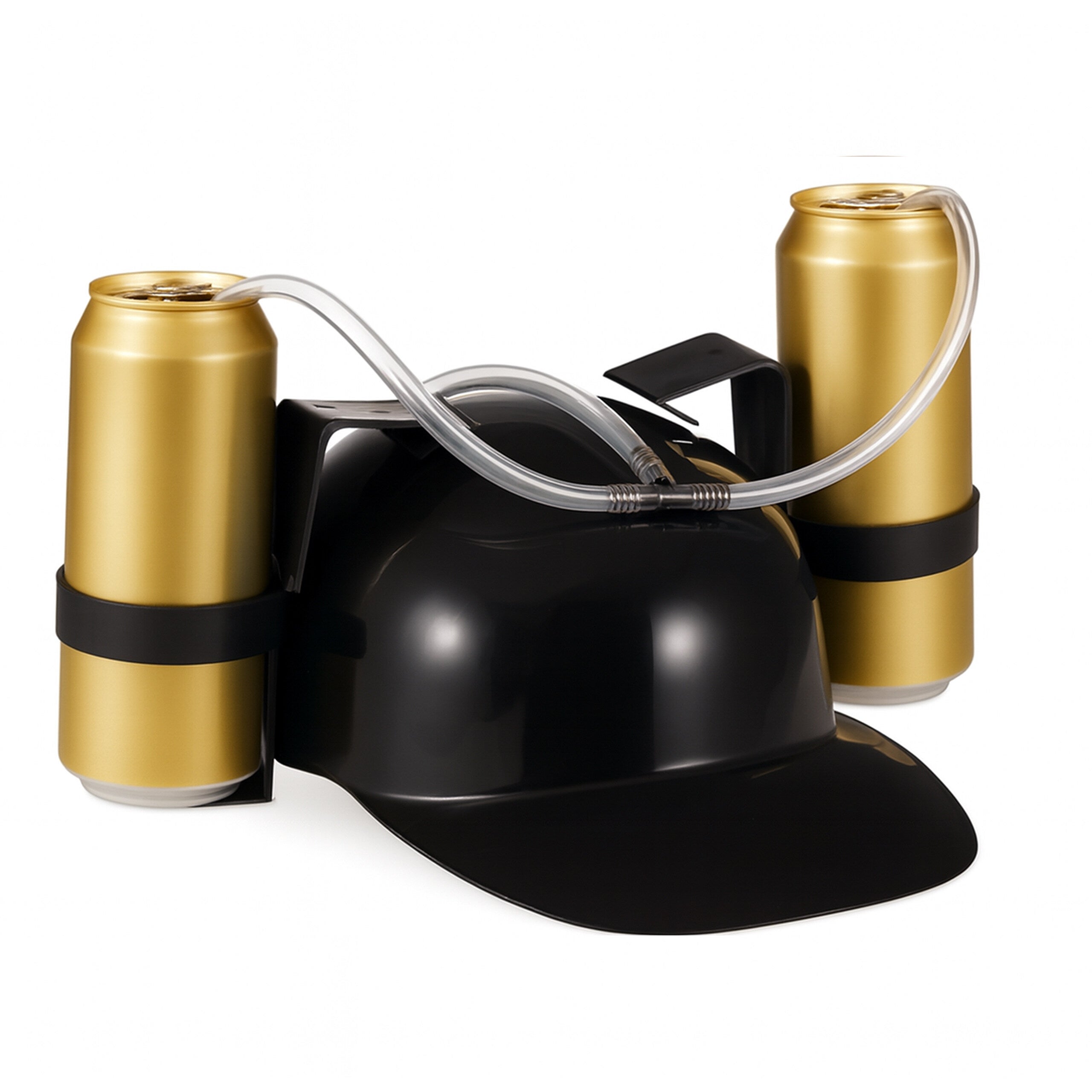 casque à boire relaxdays pour 2 canettes - casque - casque à bière