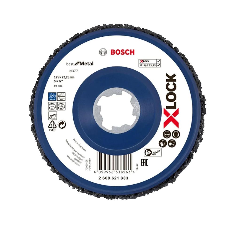 Tarcza Czyszcząca Bosch X-LOCK N377 125 mm Czarna - 2