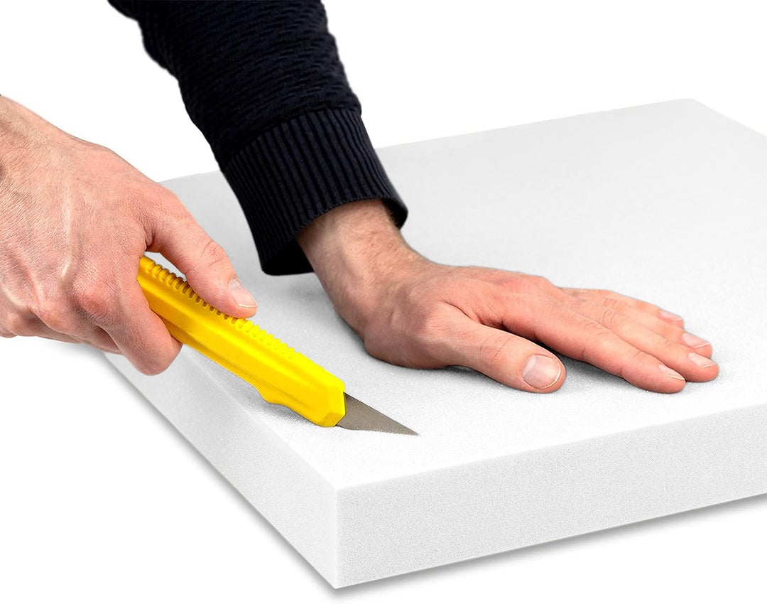 Plancha de Espuma Poliuretano Multiusos - Medida: 100 x 200 x 2 cm de Grosor - Dureza Media - Densidad 20 KG/m3 - 5