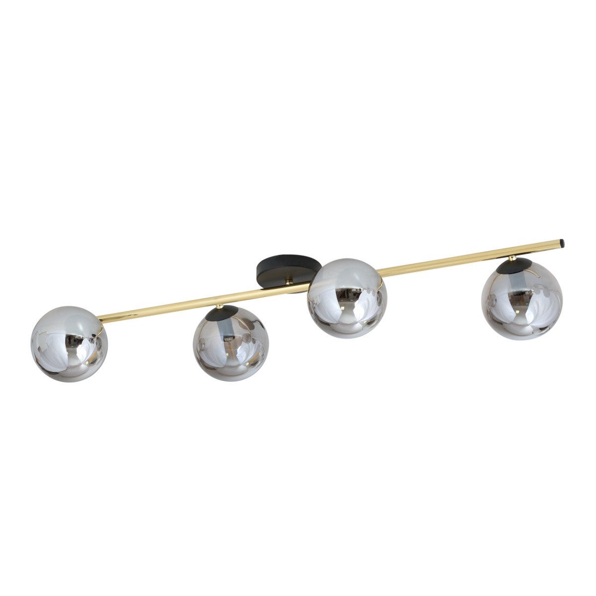 Lampa sufitowa SPLENDI złoto-grafitowa 4xE14x10W metal wym:20x100x14cm IP20 Emibig