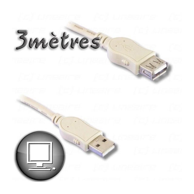 Câble USB 3.0 dual power: 2x A mâle vers A mâle 50cm | A-USB3-41