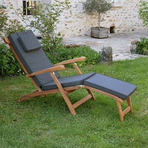 Matelas Gris pour Chaise longue