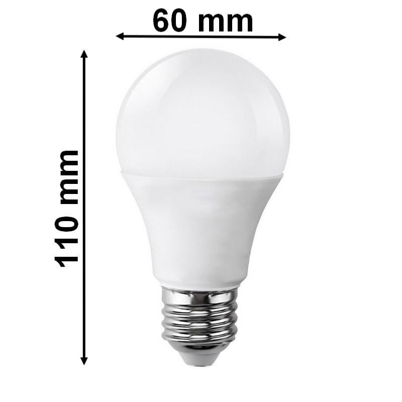 Ampoule LED E27 9W 220V A60 180° - Lot de 10 - Blanc Froid 6000K - 8000K - SILAMP - 2