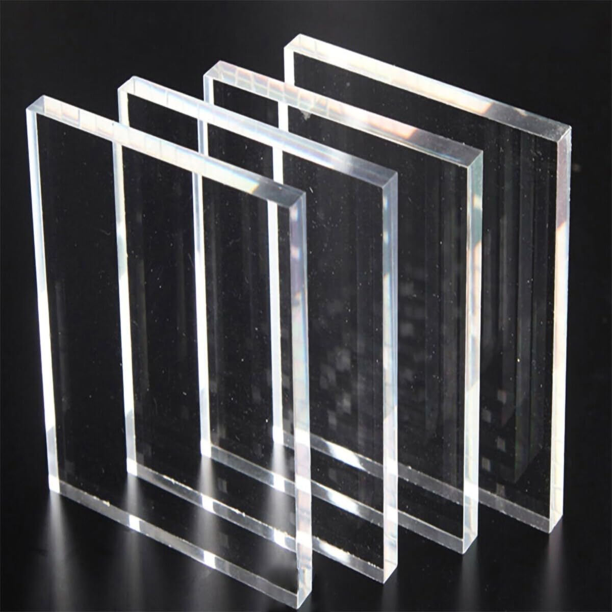 Plaque de verre acrylique AtHaus découpée au laser 10 mm 200 x 200 mm ...
