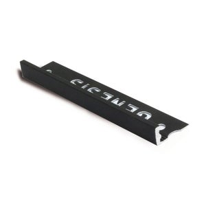 Profilé Aluminium Noir Angle Droit 50 Cm – Barre En L 25x50x2 Mm, Alliage 6063, Découpe Et Bricolage Robuste