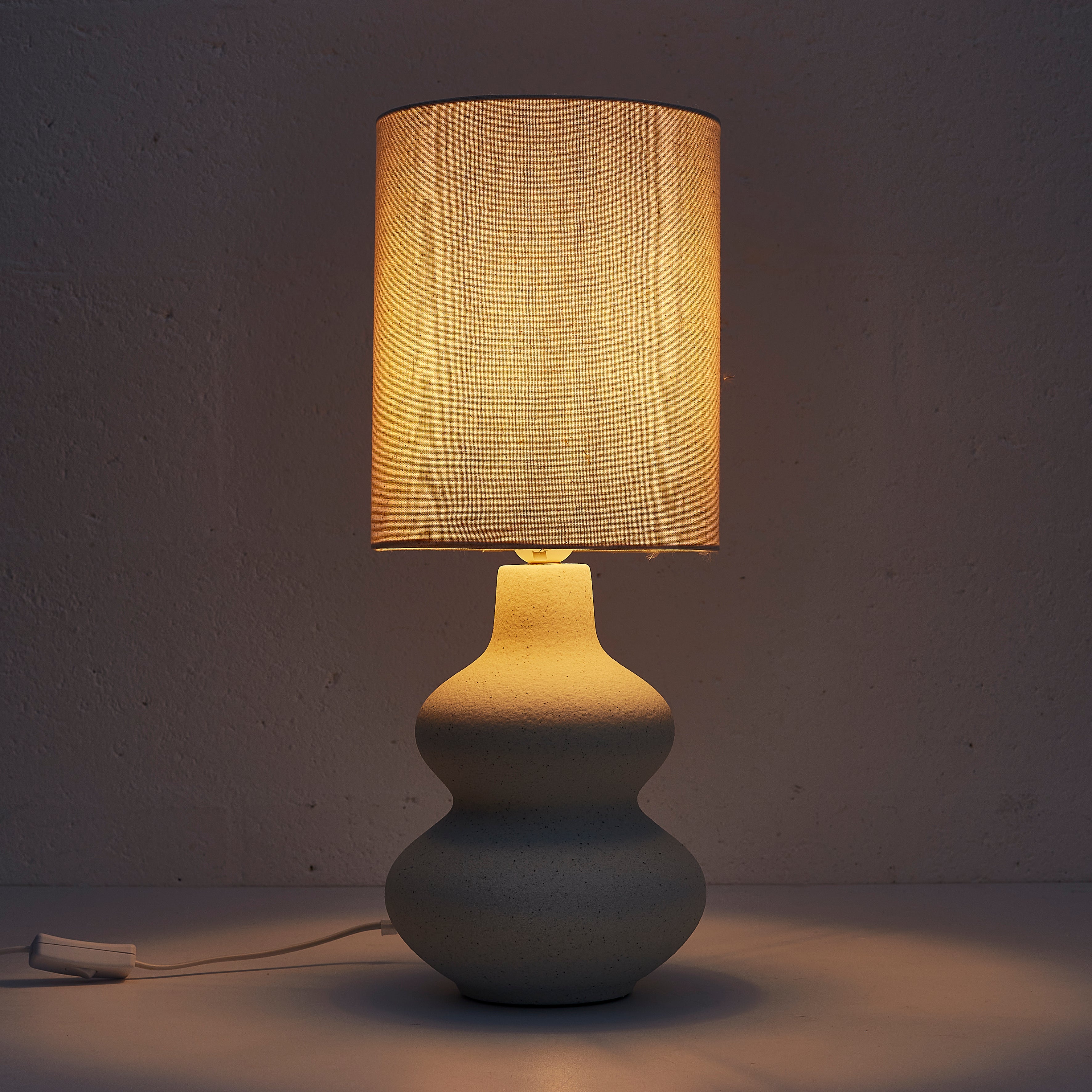 Lampe - HOME DECO FACTORY - Céramique - Crème - Blanc - 3
