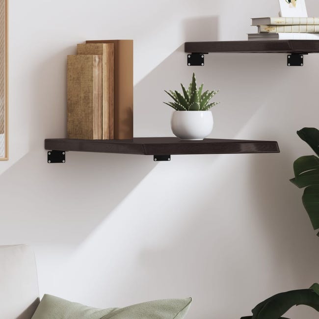 VidaXL Mensola Galleggiante In Vetro Temperato 70x10 Cm - Ripiano A Muro Con Staffe In Lega Di Zinco - Capacità 10 Kg - Facile Montaggio