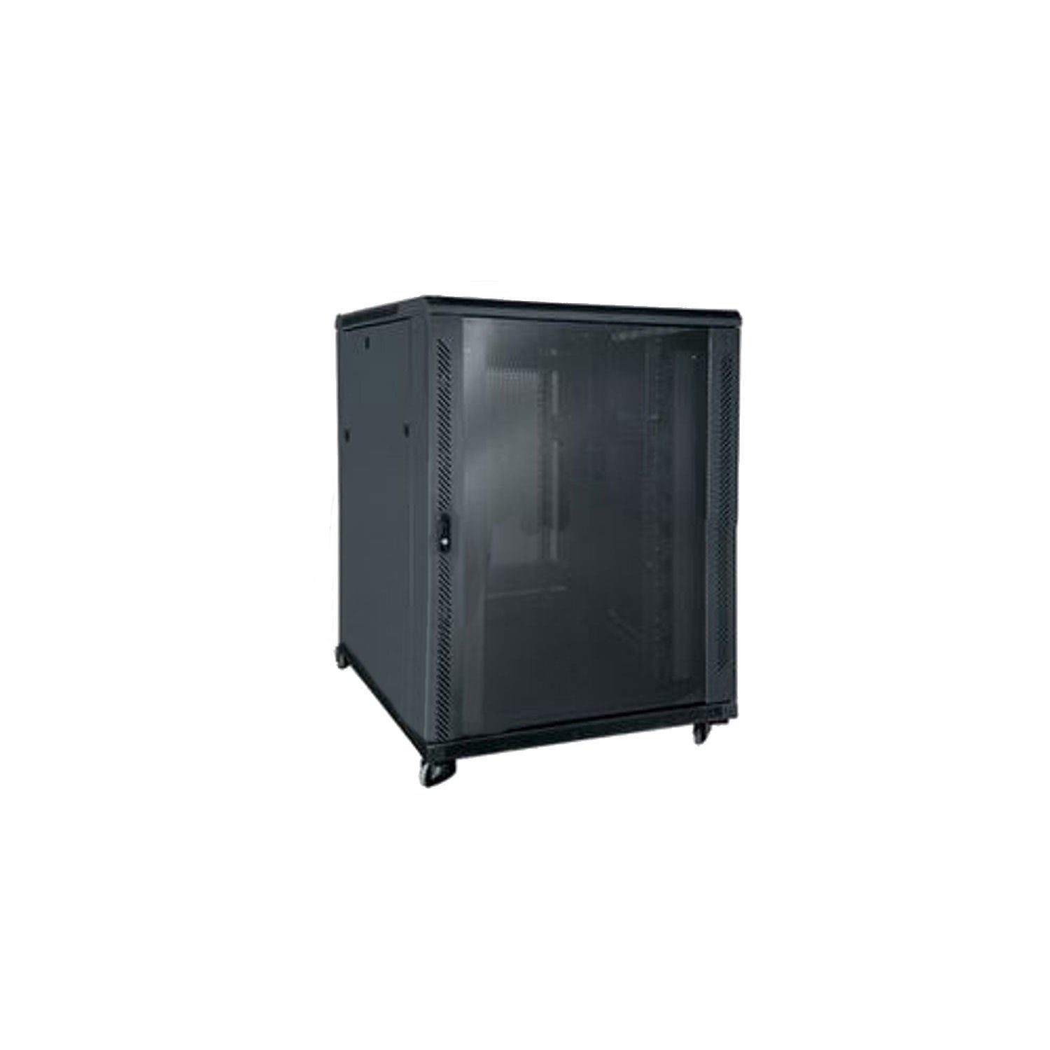 Baie de brassage 15U profondeur 450 coffret mural en kit 19'' porte