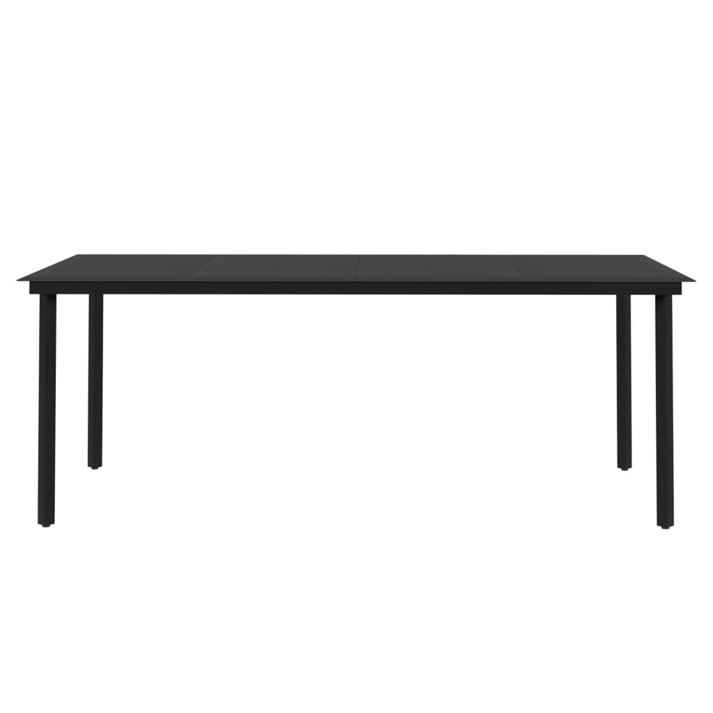 Maison Exclusive - Set da Pranzo da Giardino 9 pz con Cuscini Nero - 6