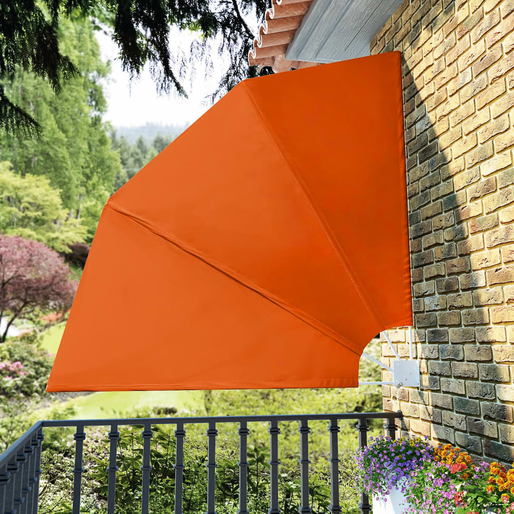Maison exclusive - toldo lateral plegable de balcón color terracota 210x210 cm