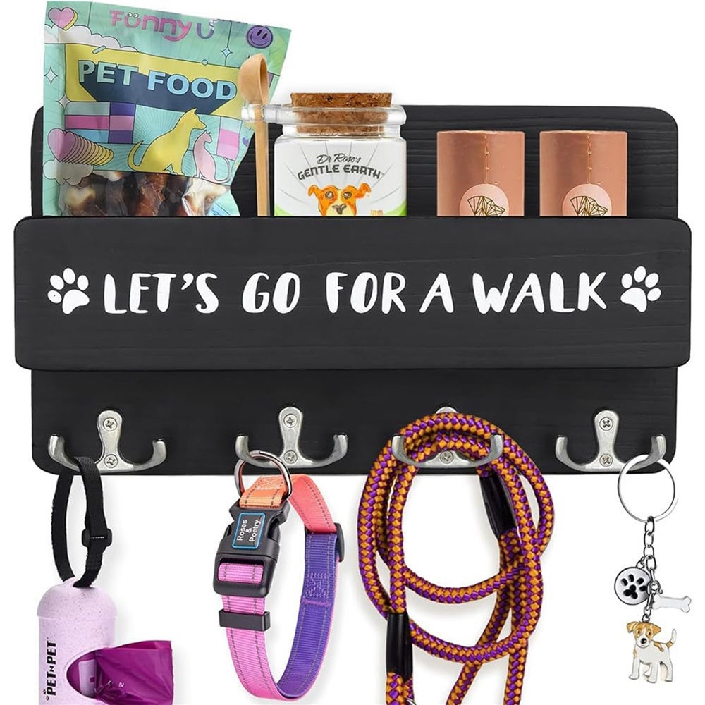 Parure Guinzaglio e pettorina Mesh Hiking per cani: Nero S