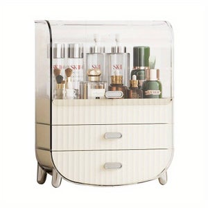 Organisateur Maquillage Ultra-Mince 4 Compartiments – Rangement Pinceaux & Cosmétique Pour Salle De Bain Ou Coiffeuse