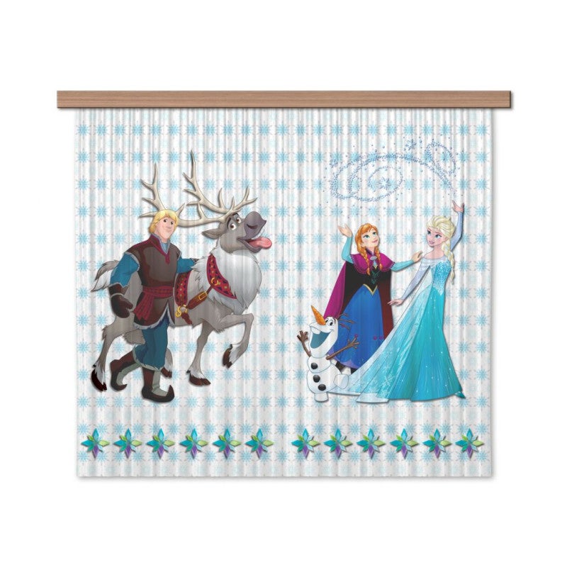 Rideaux La Reine Des Neiges Disney Voilage X Cm Leroy Merlin