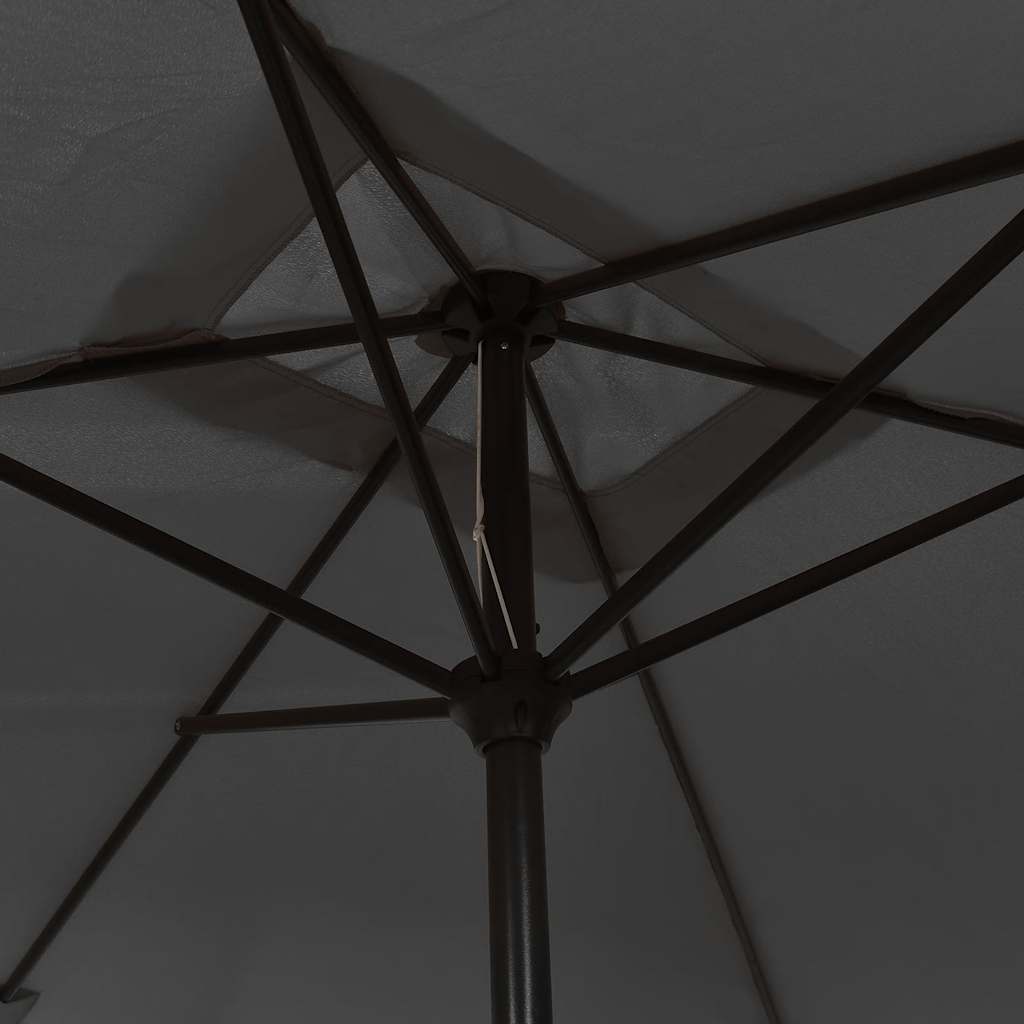 vidaXL Parasol d'extérieur avec mât en métal 300x200 cm anthracite - 4