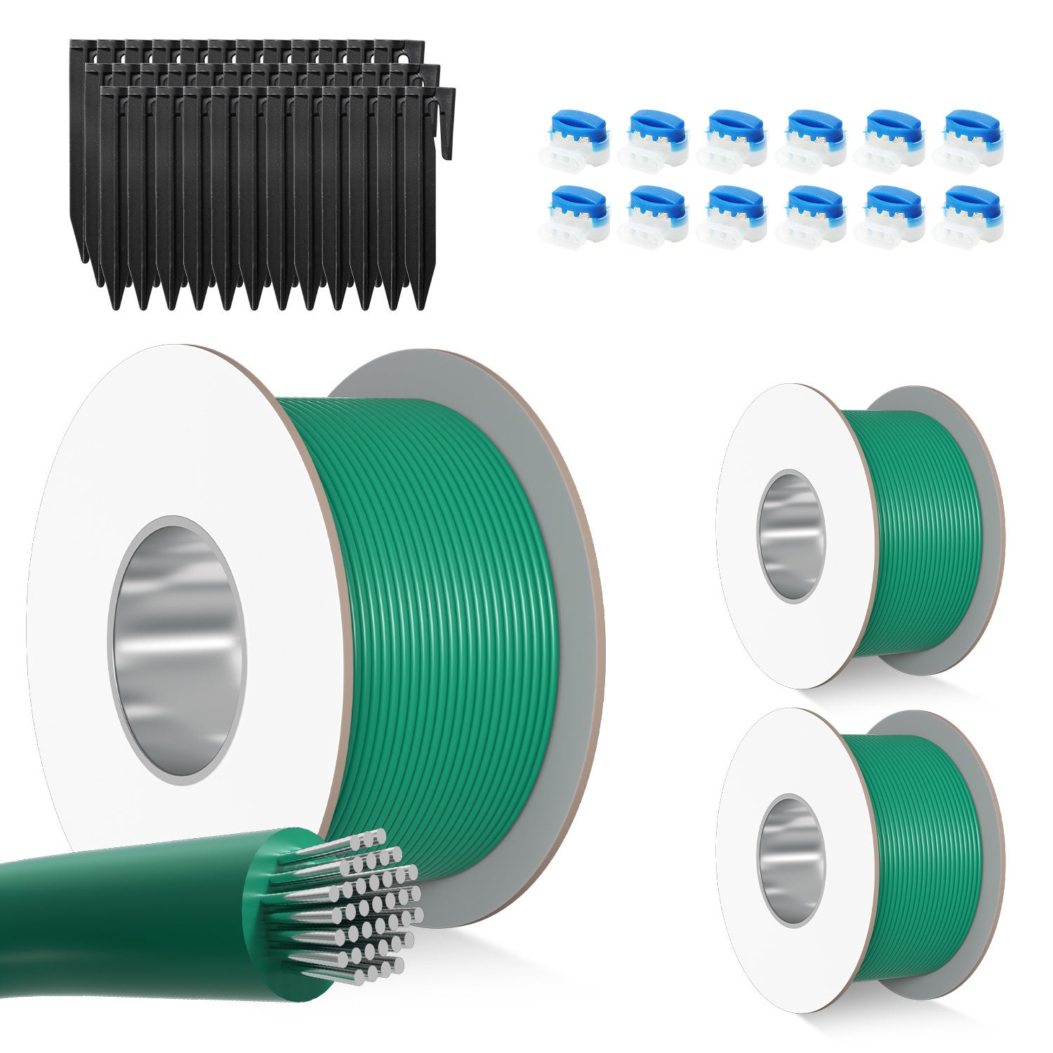 Câble périphérique 300 m pour robot tondeuse avec 1050 piquets + 36 — free download