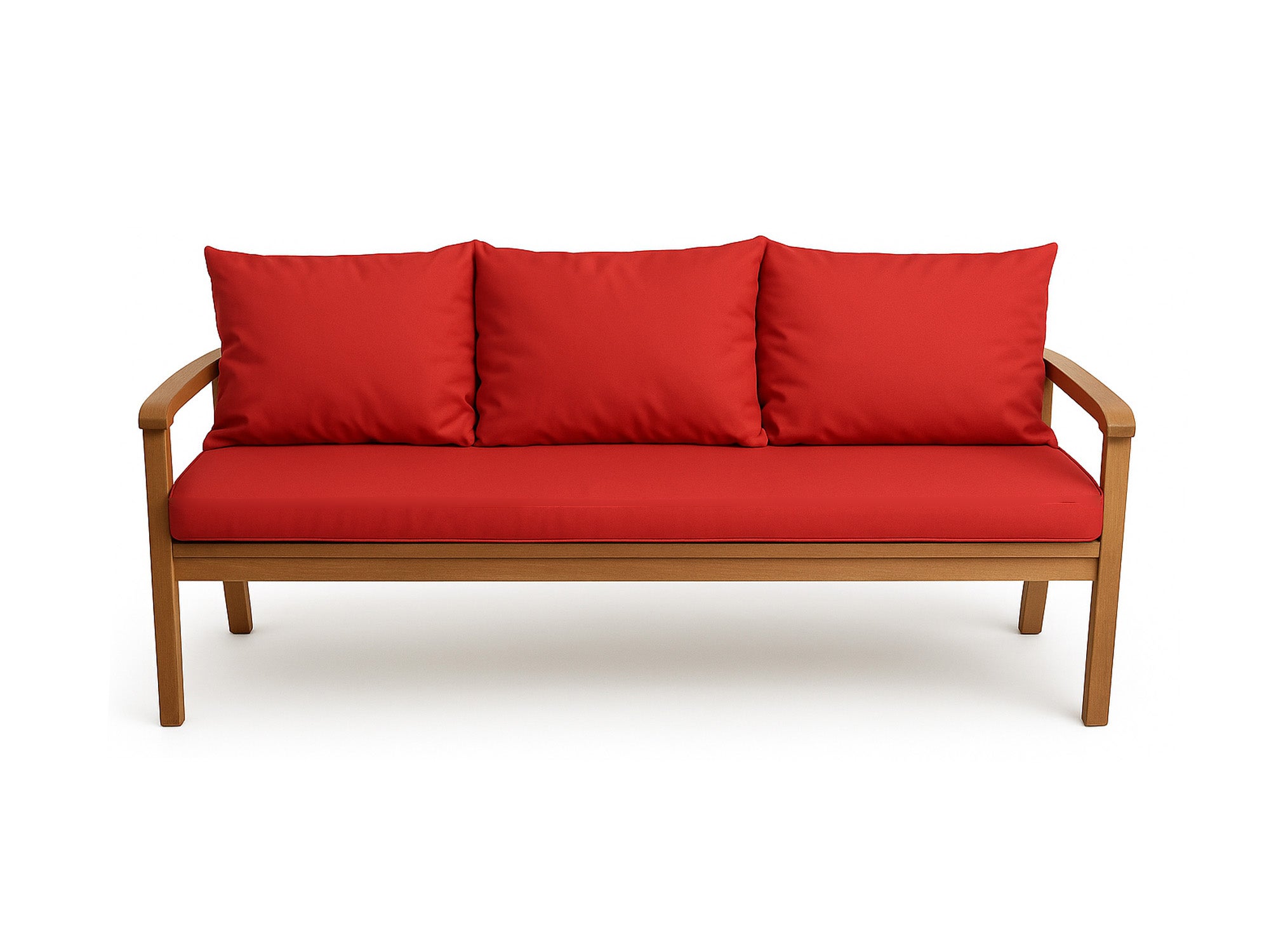 Poduszka ogrodowa na ławkę 140x60x50cm poduszka na meble ogrodowe czerwona, poduszka na balkon taras, poducha ogrodowa na huśtawkę