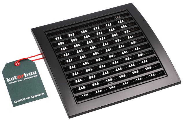 Kratka wentylacyjna zamykana z siatką 190x190 mm - KOTARBAU