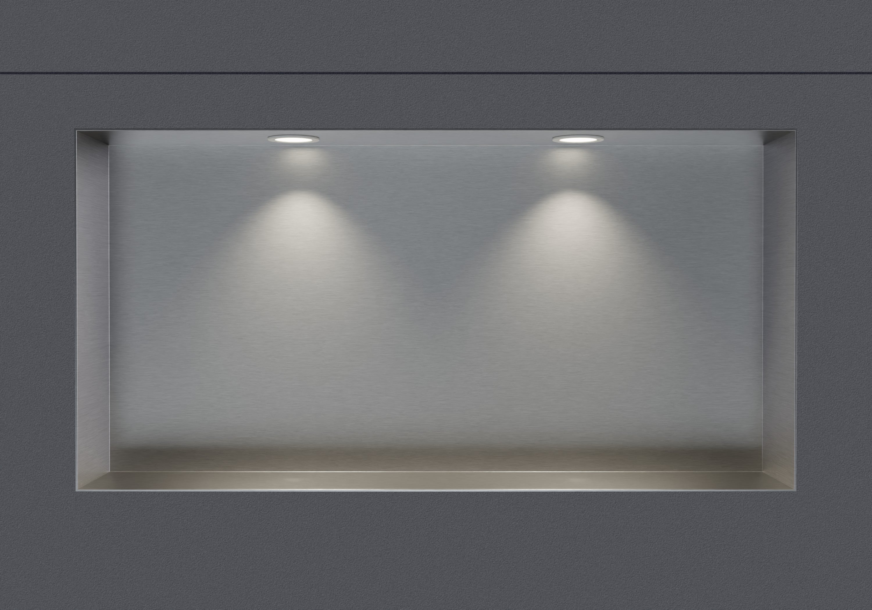 Niche de douche blanc mat 32x32x9 cm acier inoxydable CFW108407