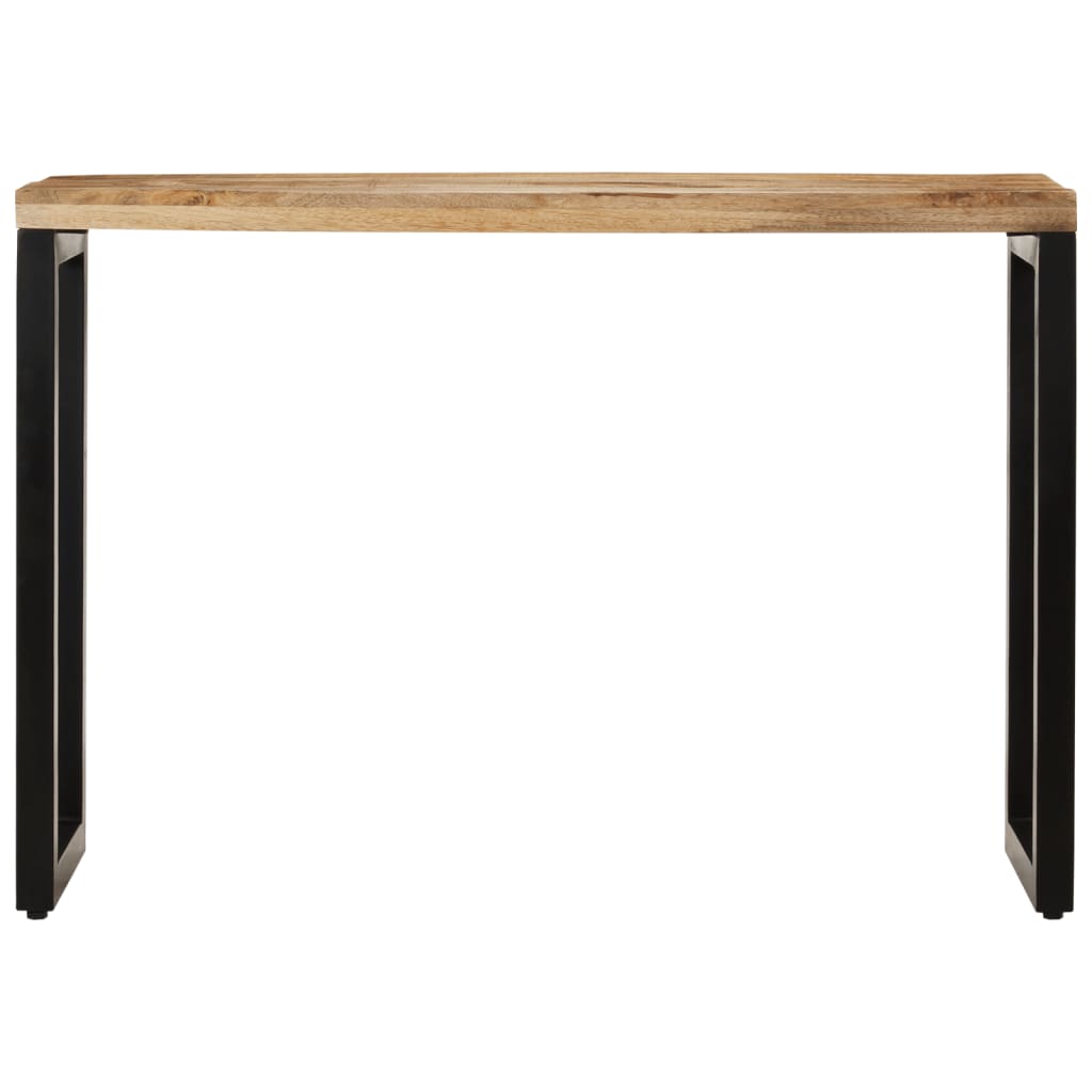 VidaXL Mesa De Comedor Centro Auxiliar Consola Mesita De Salón Lateral Té Café De Sofá Hogar Sala De Estar Madera Maciza De Mango En Bruto