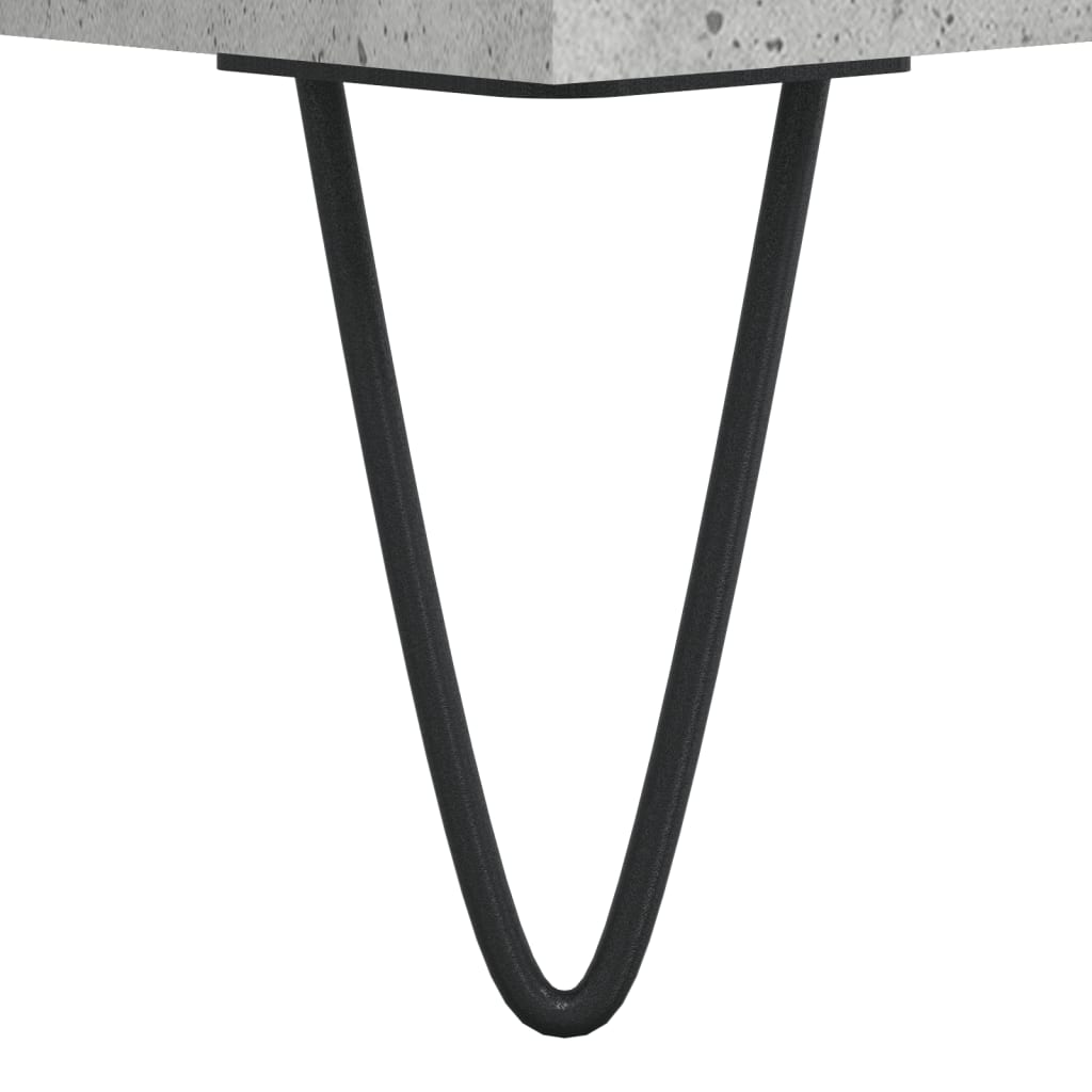 Armário de disco de madeira compensada cinza concreto 121x38x48 cm – ComfortXL - 7