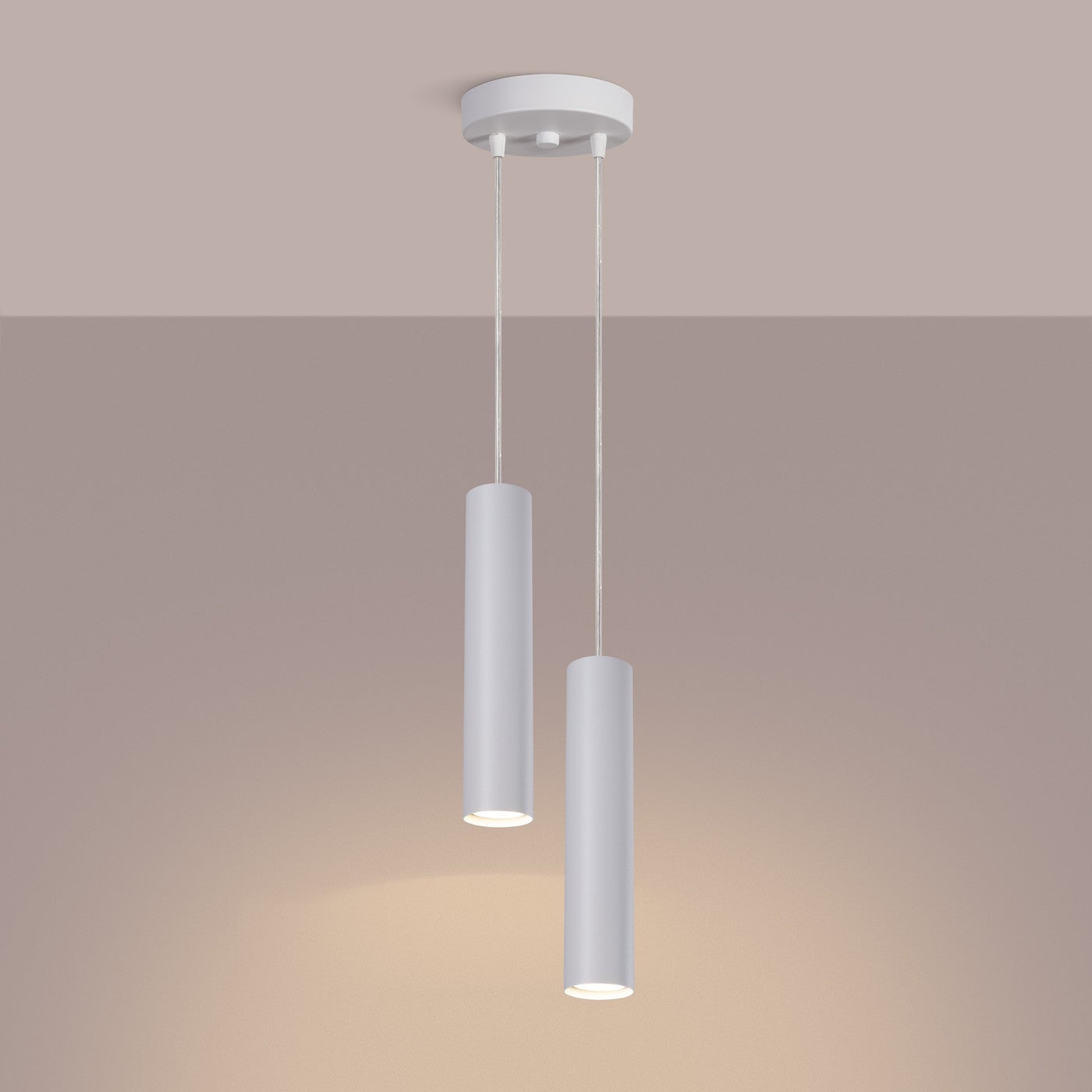 Lampa sufitowa podwójna LAGOS biała 2xGU10x10W metal wym:118x15x15cm IP20 Sollux Lighting - 4