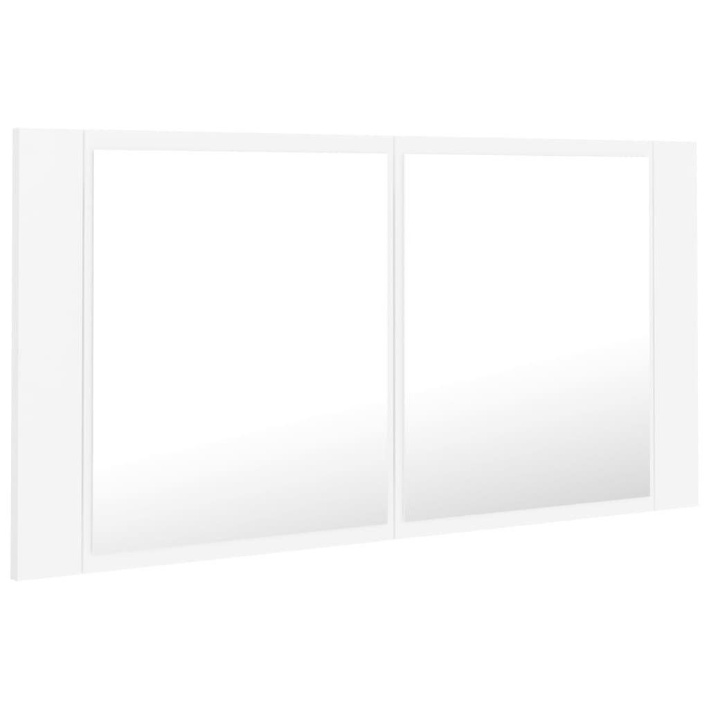 Meuble de salle de bain vidaXL Armoire à Miroir à LED de Bain, Placard avec 2 Étagères, Meuble de Rangement, Organisateur de Toilette, Moderne, 834953 Meuble de salle de bain vidaXL Armoire à Miroir à LED de Bain, Placard avec 2 Étagères, Meuble de Rangement, Organisateur de Toilette, Moderne, 834953