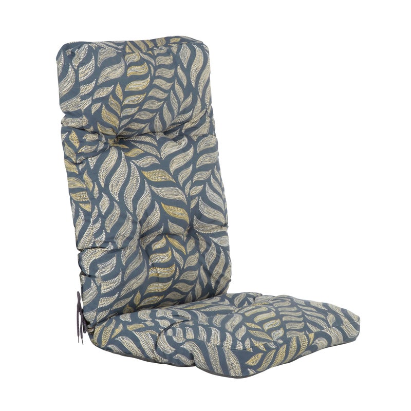 Poduszka na fotel ogrodowy 124 x 48 cm Ronda Hoch szary/żółty liście PATIO