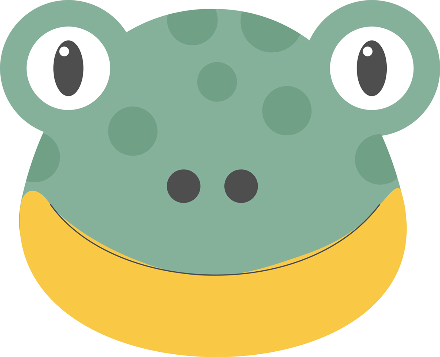 Dywan winylowy dziecięcy Frog 49x60 cm - antypoślizgowy PVC, winylowy do pokoju dziecięcego, ognioodporny i zmywalny