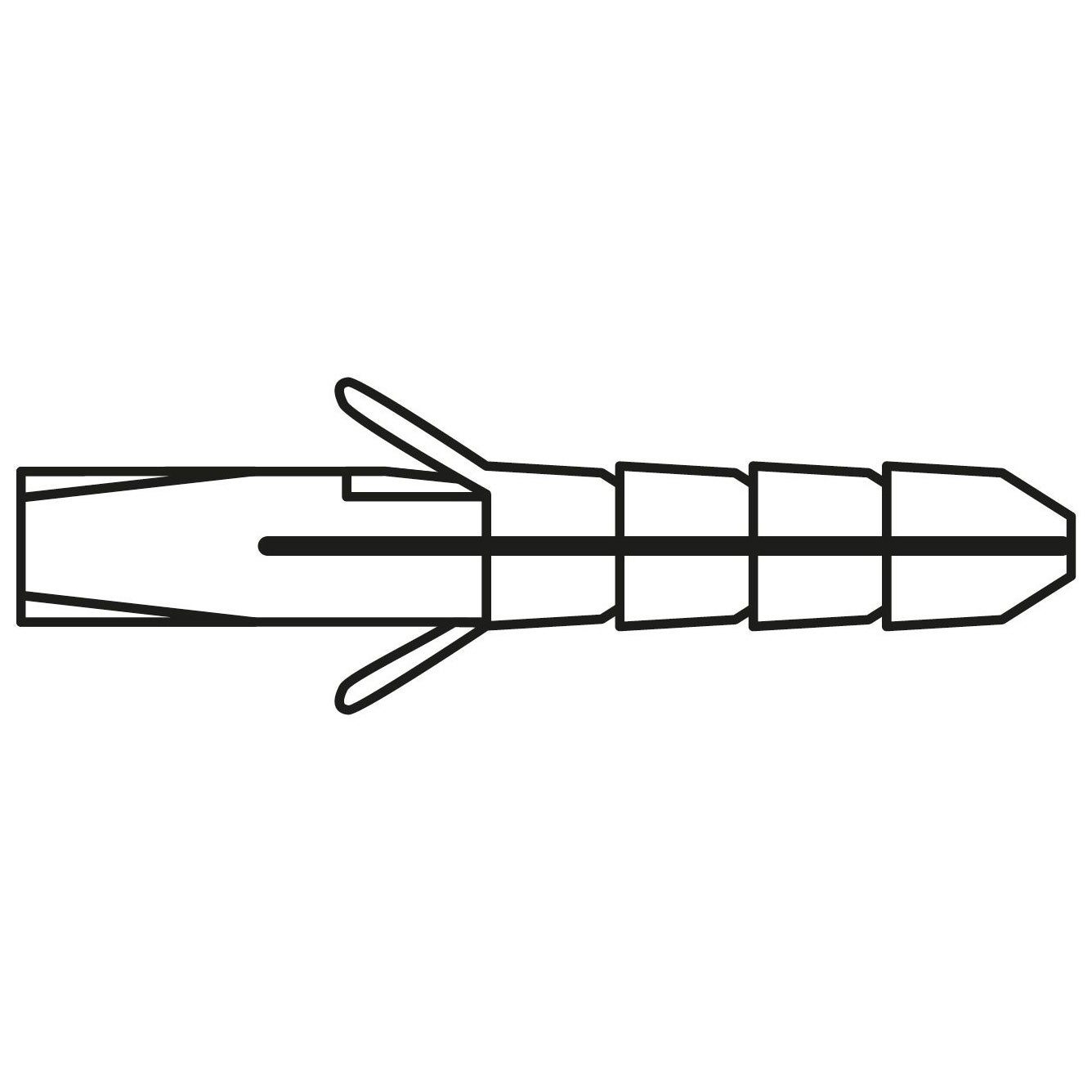 Cheville nylon Viswood 8 mm pour matériaux pleins lot de 40 - 2