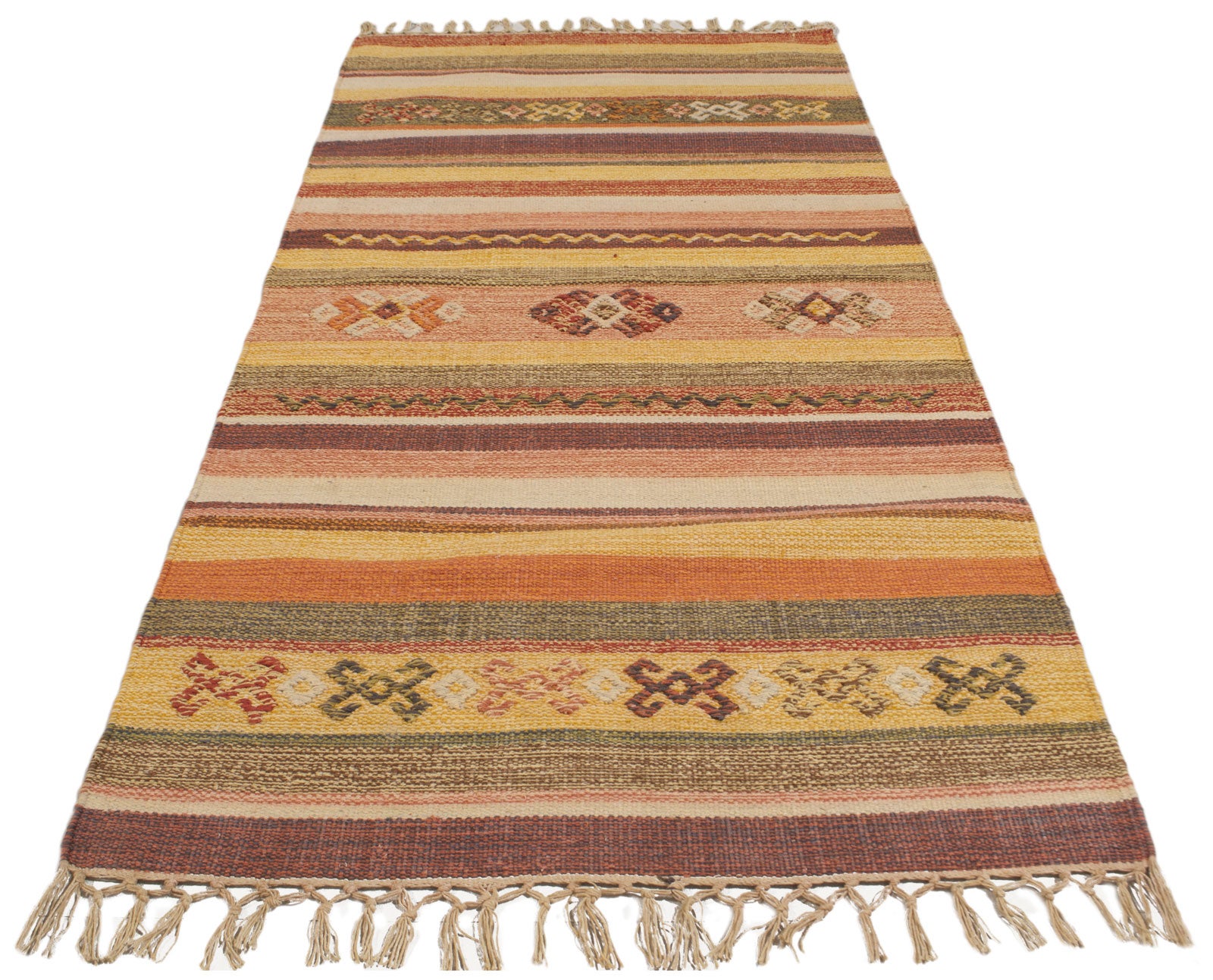 Oryginalny kilim Lory bawełniany Indie 90x60 cm