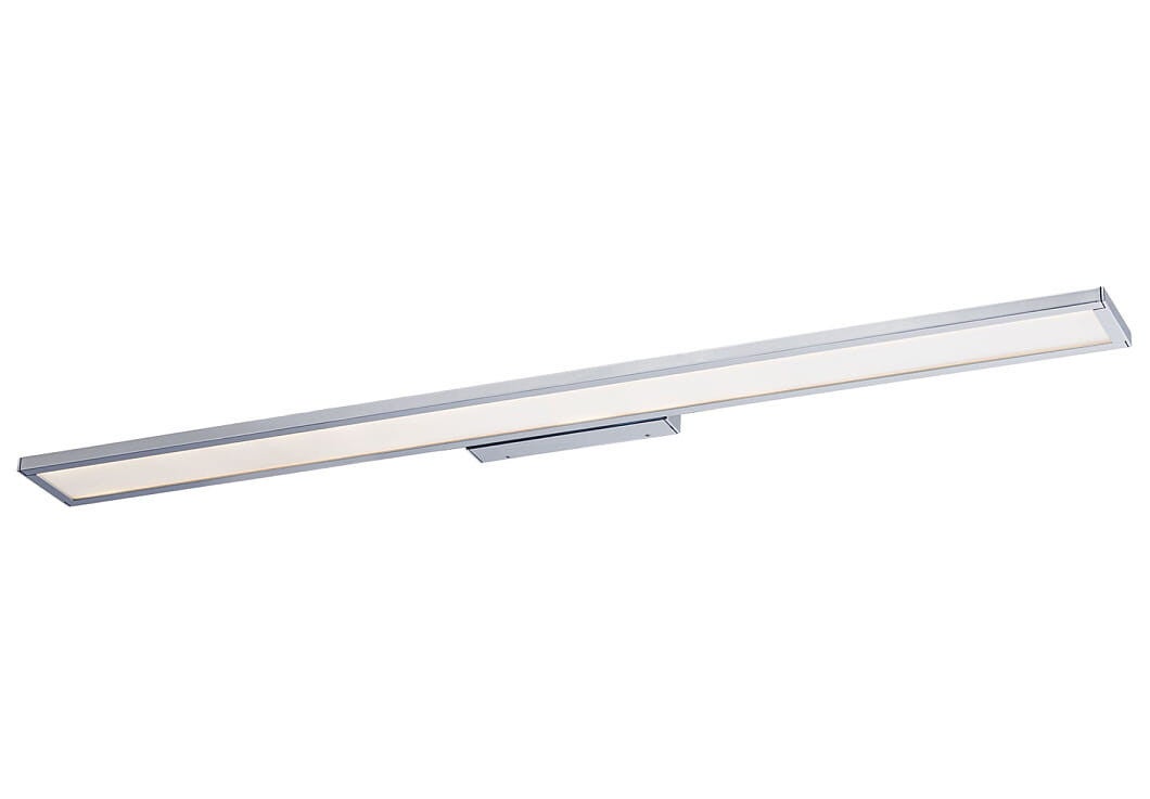 Kinkiet ścienny Lath chromowany biały LED 16W 4000K 1000lm wym: 5 x 90 x 11,5 cm tworzywo sztuczne IP44 Nowodvorski Lighting