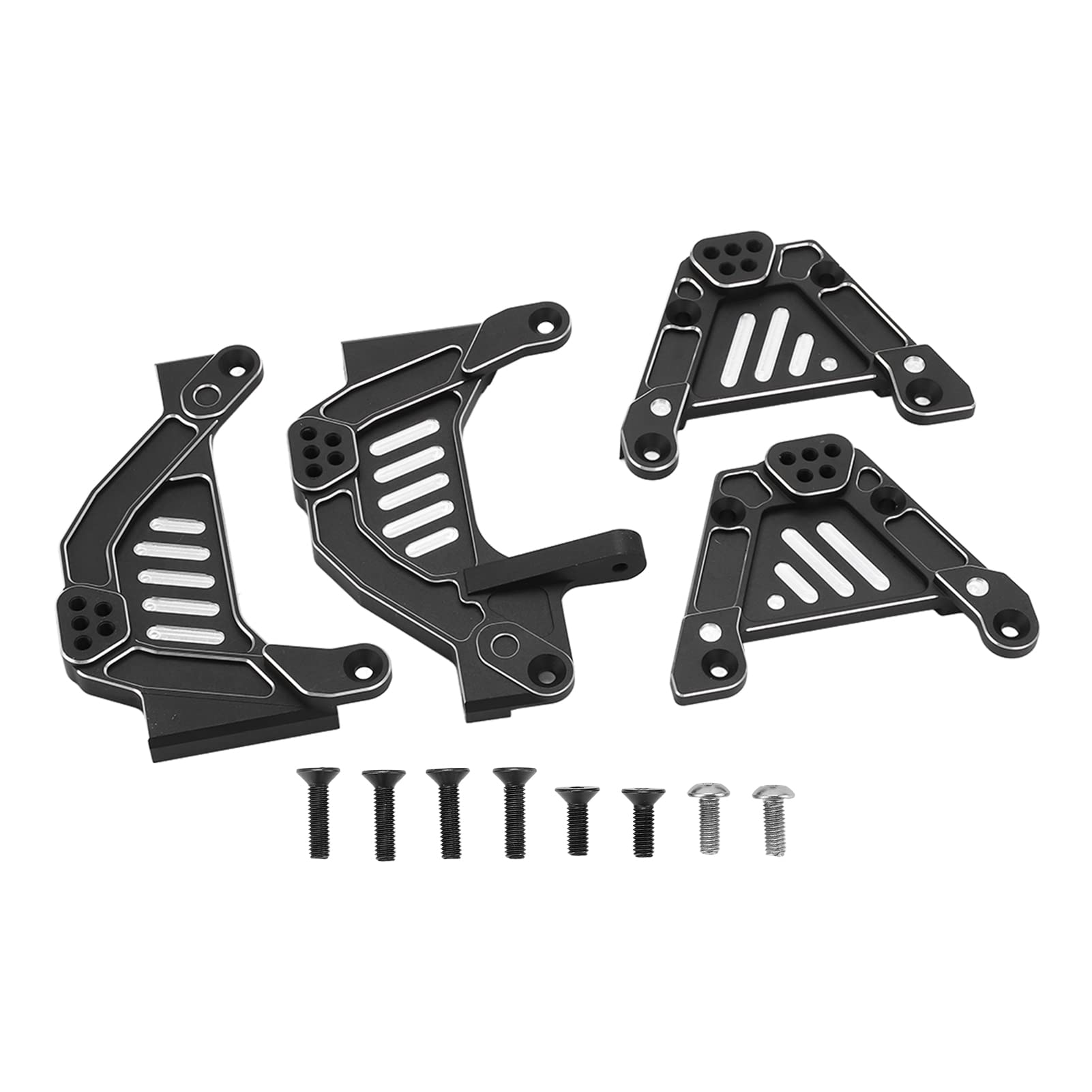 Lot 4 Bras De Suspension Avant/Arrière Aluminium Pour HSP Racing 94111 1/10 – Léger, Durable, Anodisé (Or/Violet/Argent/Bleu)