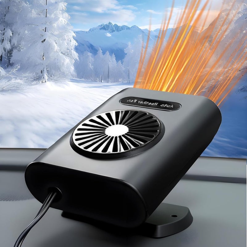 Ogrzewacz samochodowy, przenośny ogrzewacz samochodowy 12 V 200 W, wentylator chłodzący i odmrażacz samochodowy