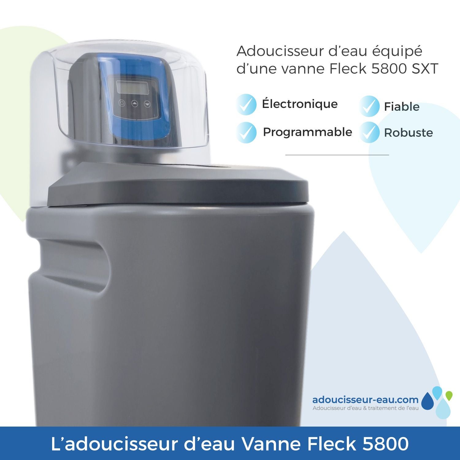 Vanne électronique Fleck 5800 SXT Pour Adoucisseur D'eau - Neuve, Compatible Maison