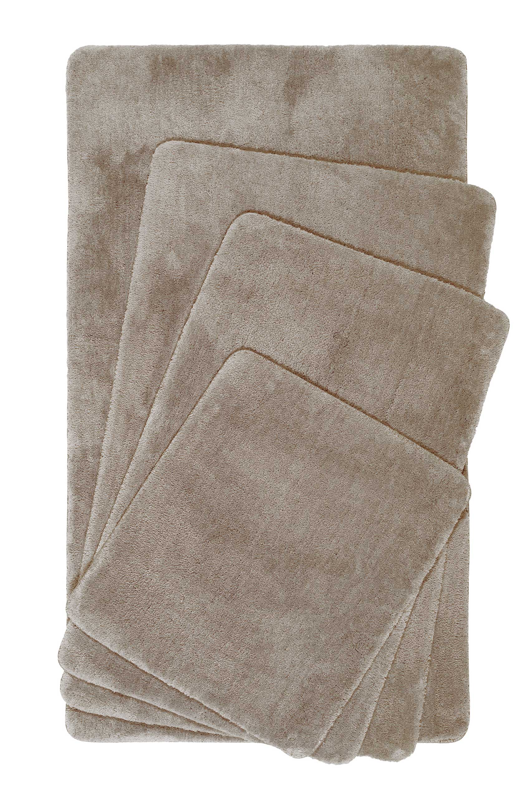 Tapis de bain 60x100 doux beige sable JORIS - 5