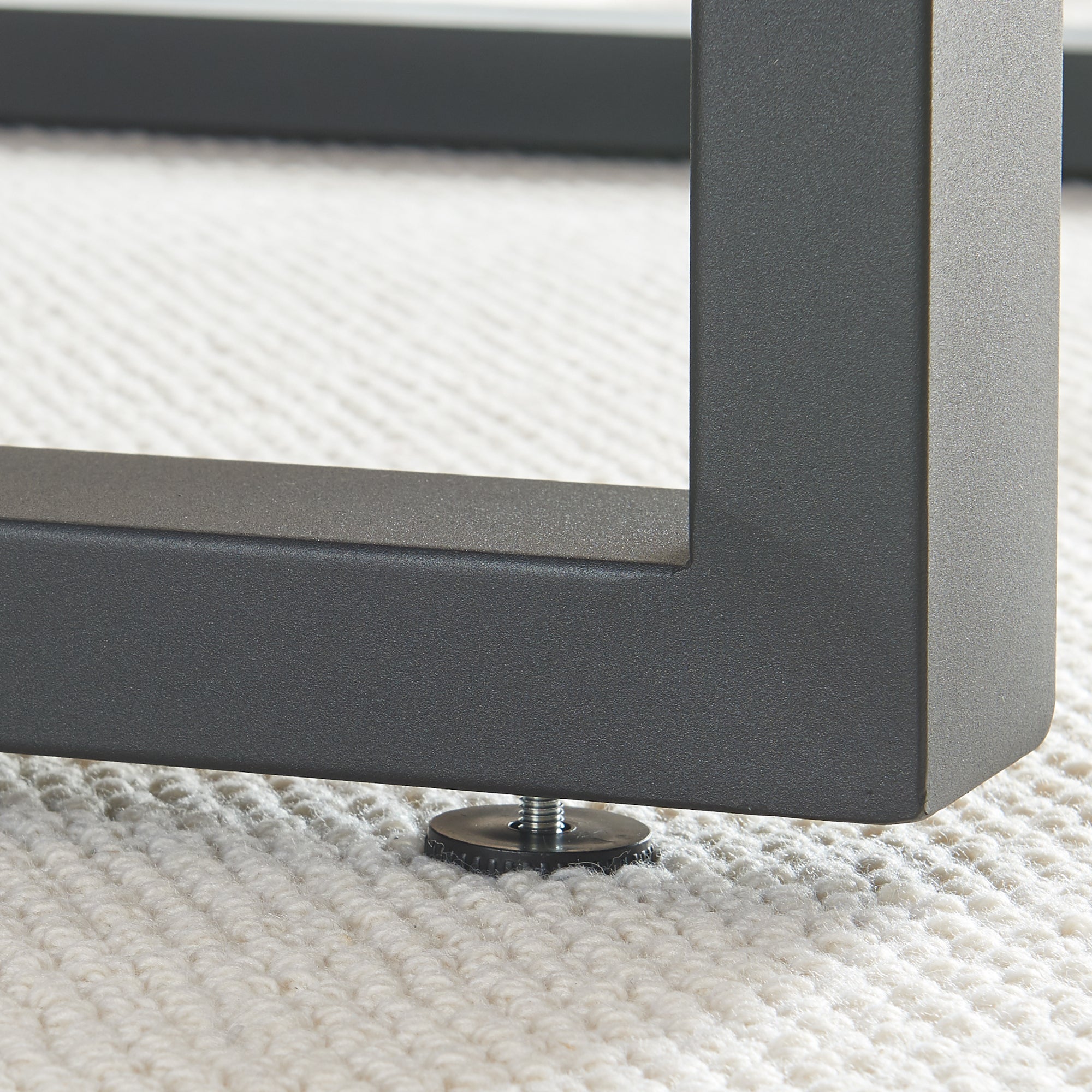 Lot de 2 pieds de table Makers acier 43 x 30 cm noir [en.casa] - 5
