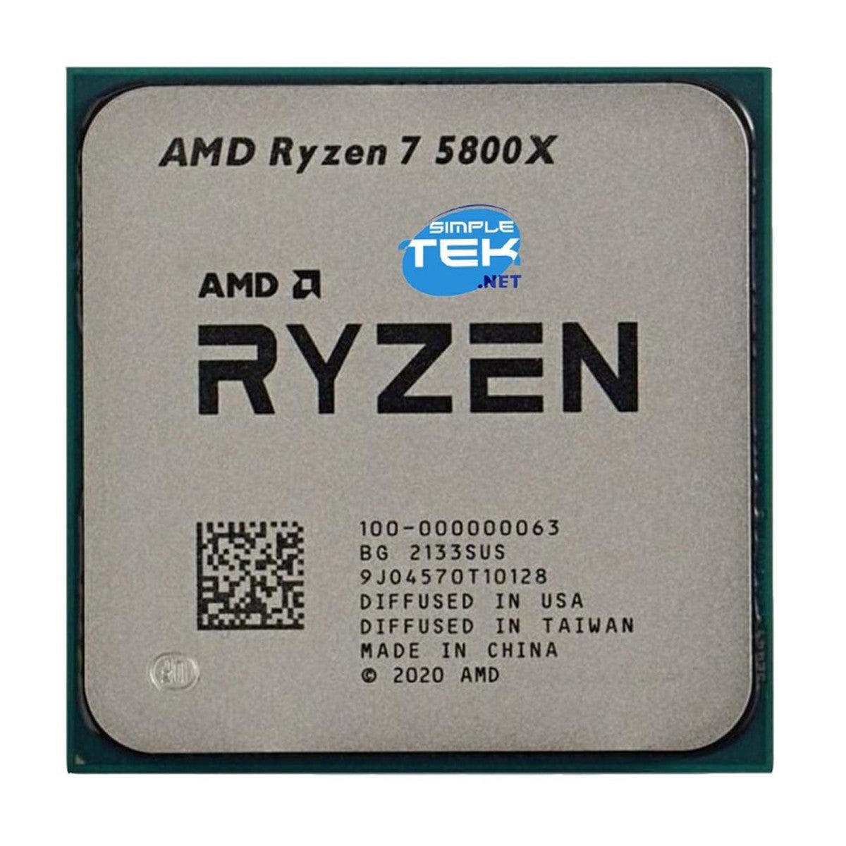Amd Ryzen 7 5800x Max 4,80 Ghz Processore Cpu Am4 Bulk Tray Senza