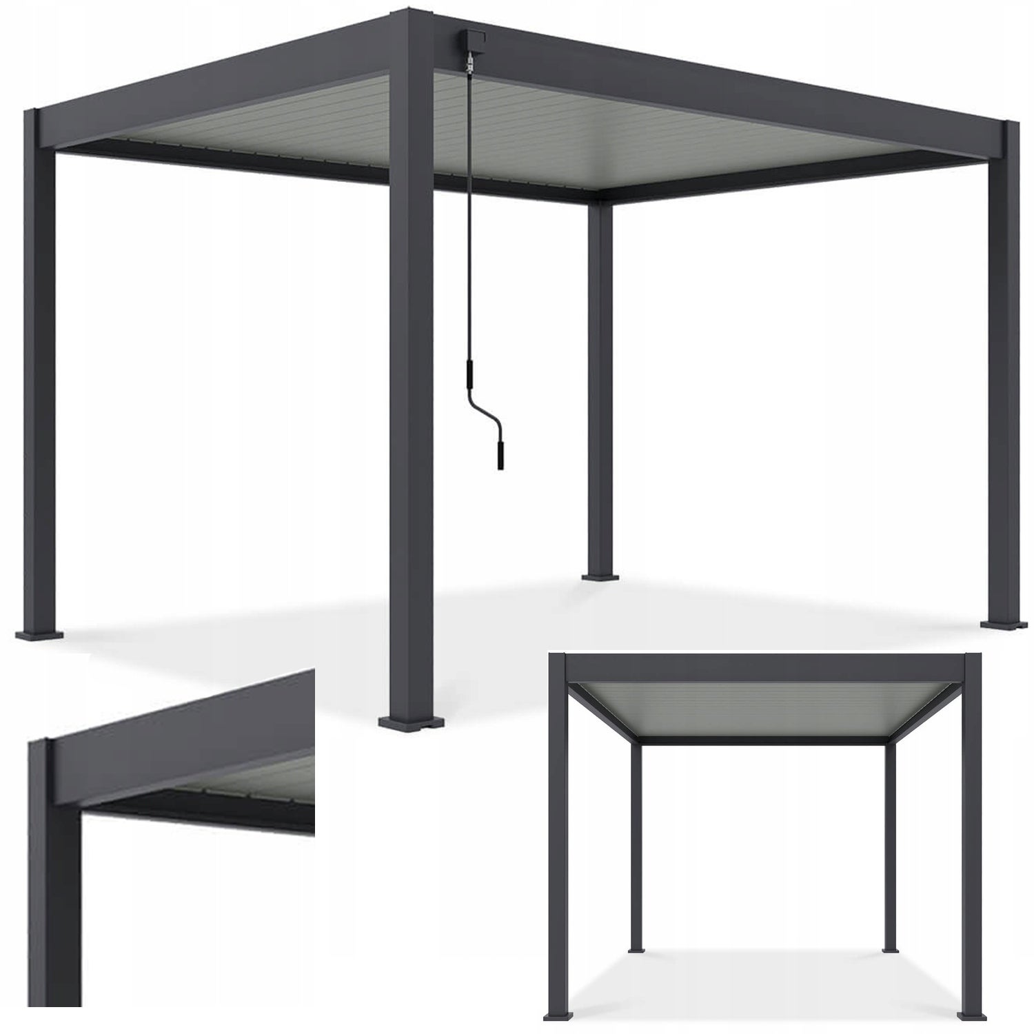 Pergola Ogrodowa Gutroof Tarasowa Sterowana Automatycznie Led Elegance 3x4m 1 szt