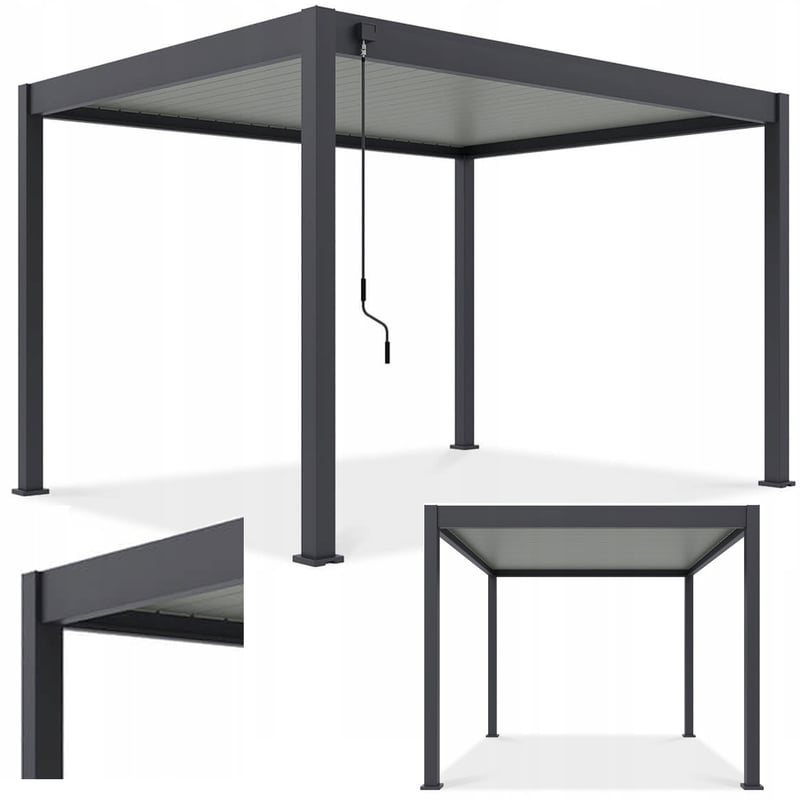 Pergola Ogrodowa Gutroof Tarasowa Sterowana Automatycznie Led Elegance 3x4m 1 szt