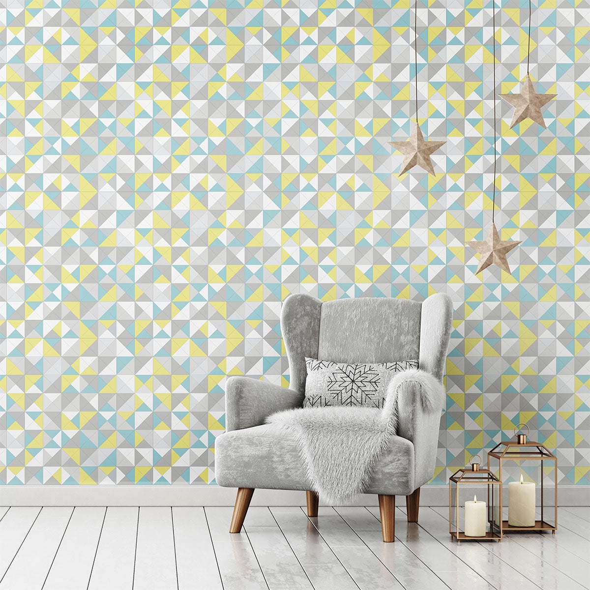 Adesivo arazzo scandinavo Norvège - Sticker adesivo - adesivi murali - 30x30cm - 3