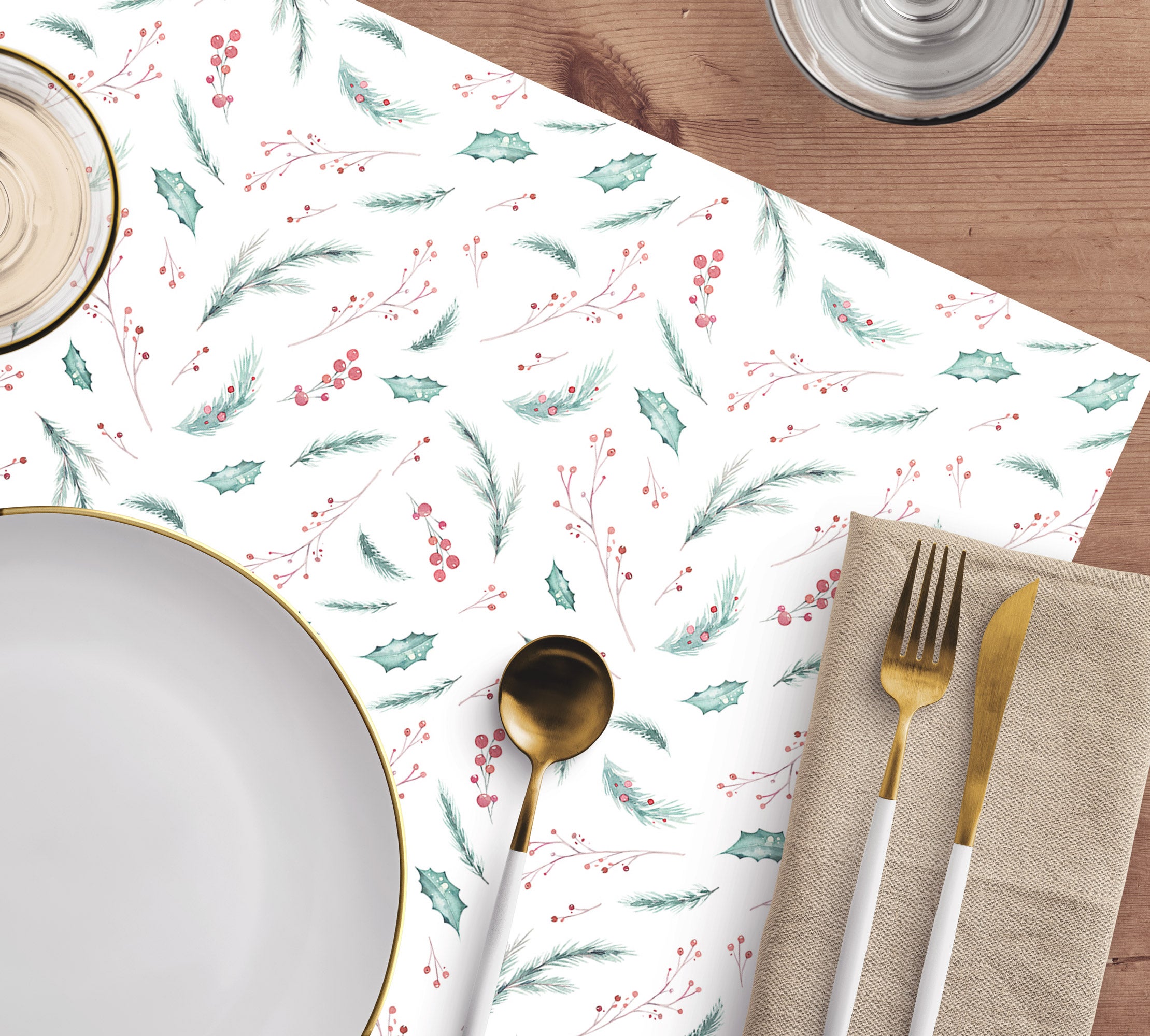 Set De Table Pvc Evevda Lot De 6 Sets De Table En Vinyle En Forme De Feuille Verte Pour Table De Dîner, Sets De Table En Plastique Métallique, Faciles à Nettoyer, Pour