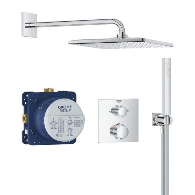GROHE Precision thermostat encastré chromé Vitalio Rain 310 Cube et Joy Cube Stick